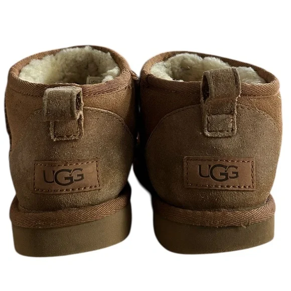 UGG Classic Ultra Mini Boots in Chestnut - Picture 6 of 12